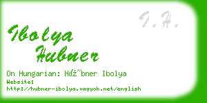 ibolya hubner business card